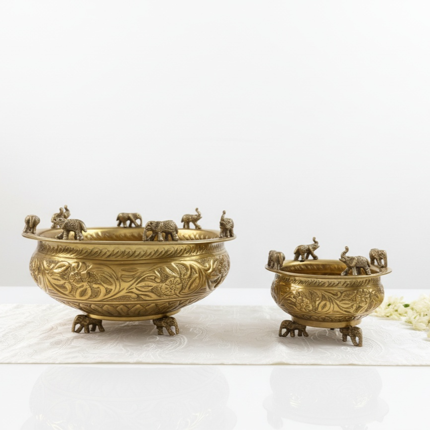 Brass elephant Uruli