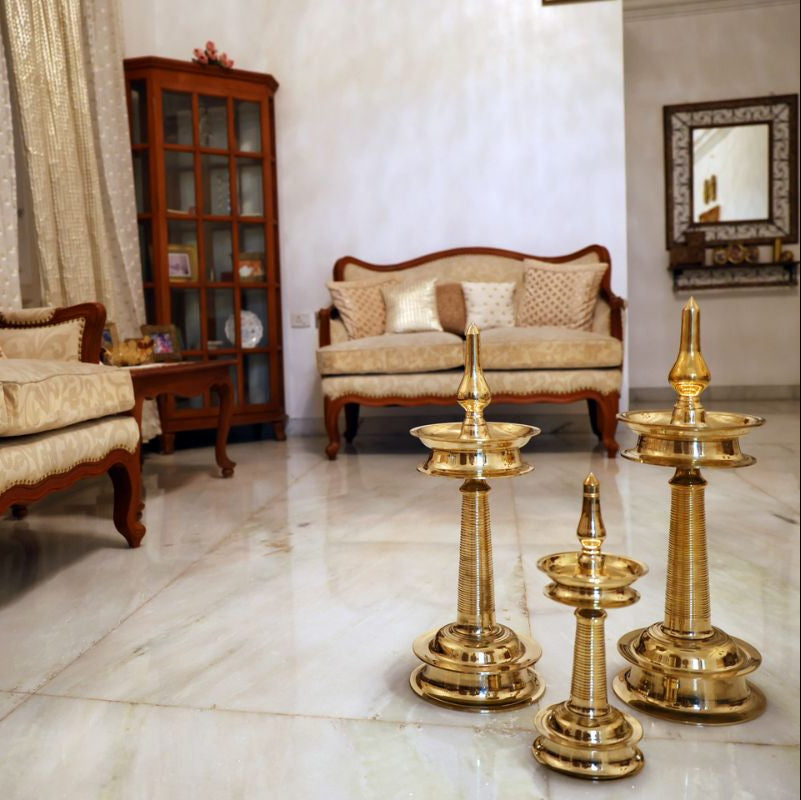 Traditional Kerala AKP Lamp (Brass)