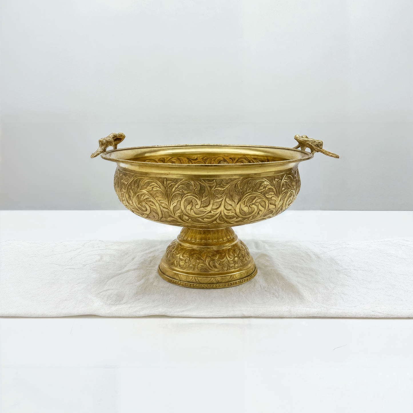 Brass Parrott Bowl