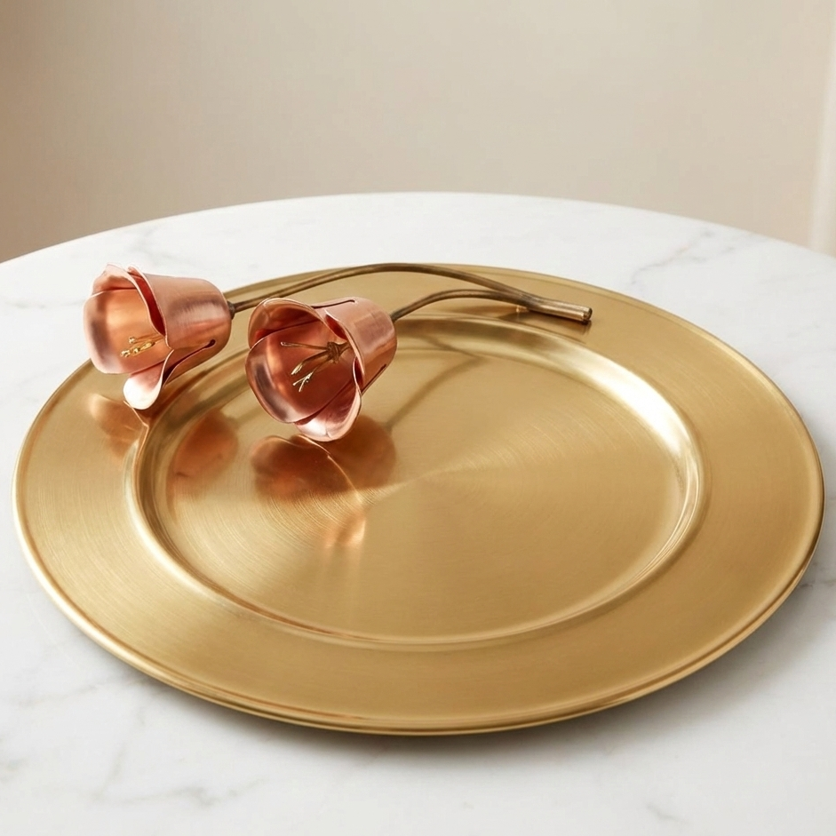 Tulip Gold plate