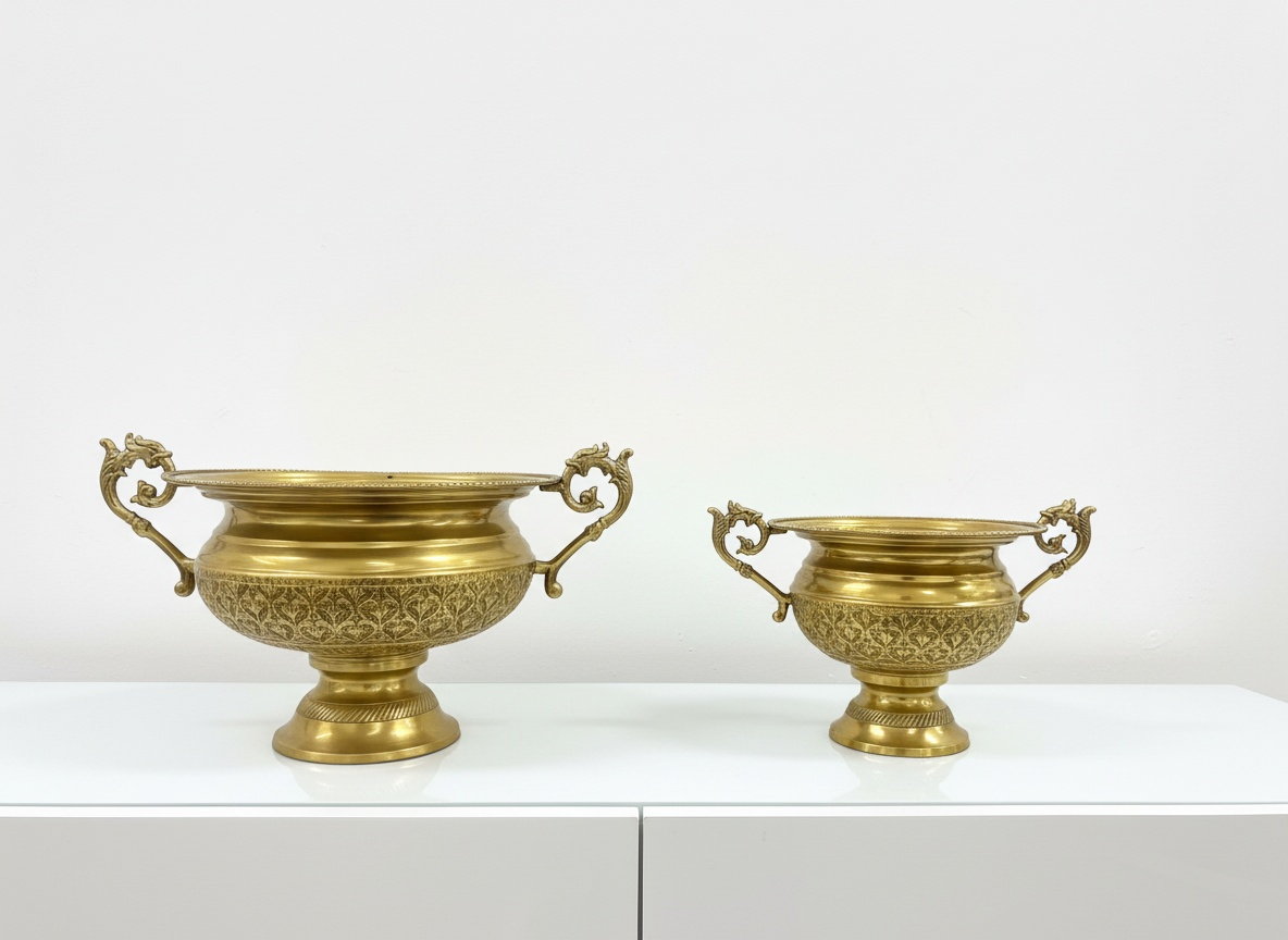 brass handi with handle size comparison