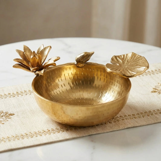 Flower bowl - Brass finish
