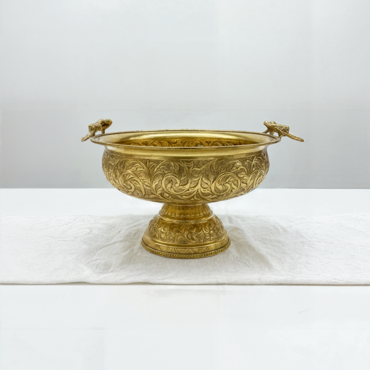Brass Parrott Bowl