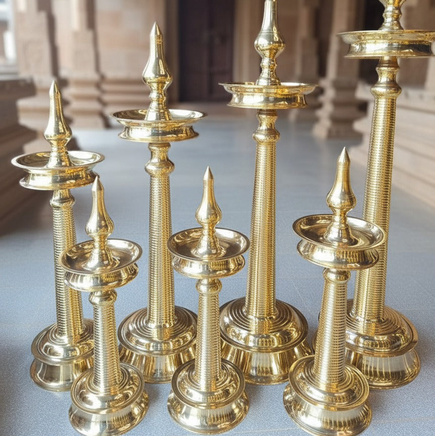 Traditional Kerala AKP Lamp (Brass)
